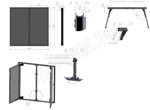Люк под плитку Нажимной Секрет-Лайт 200*850 Люк под плитку Нажимной Секрет-Лайт 200*850