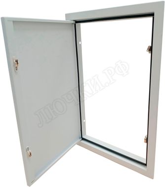 Люк сантехнический Элит усиленный 1 мм нажимной 400*800, RAL 9003 муар, 1 створка Люк сантехнический Элит усиленный 1 мм нажимной 400*800, RAL 9003 муар, 1 створка